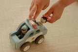 Holz- Polizeiauto
