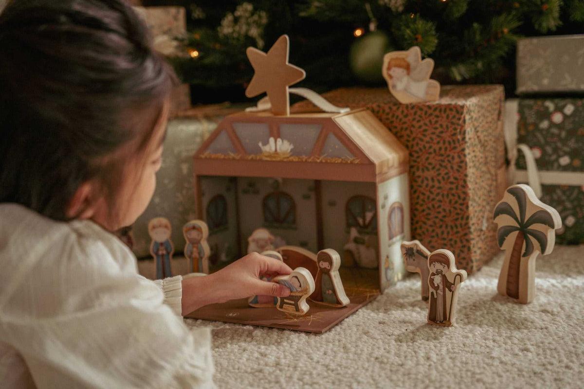 Weihnachtskrippe Spielkoffer