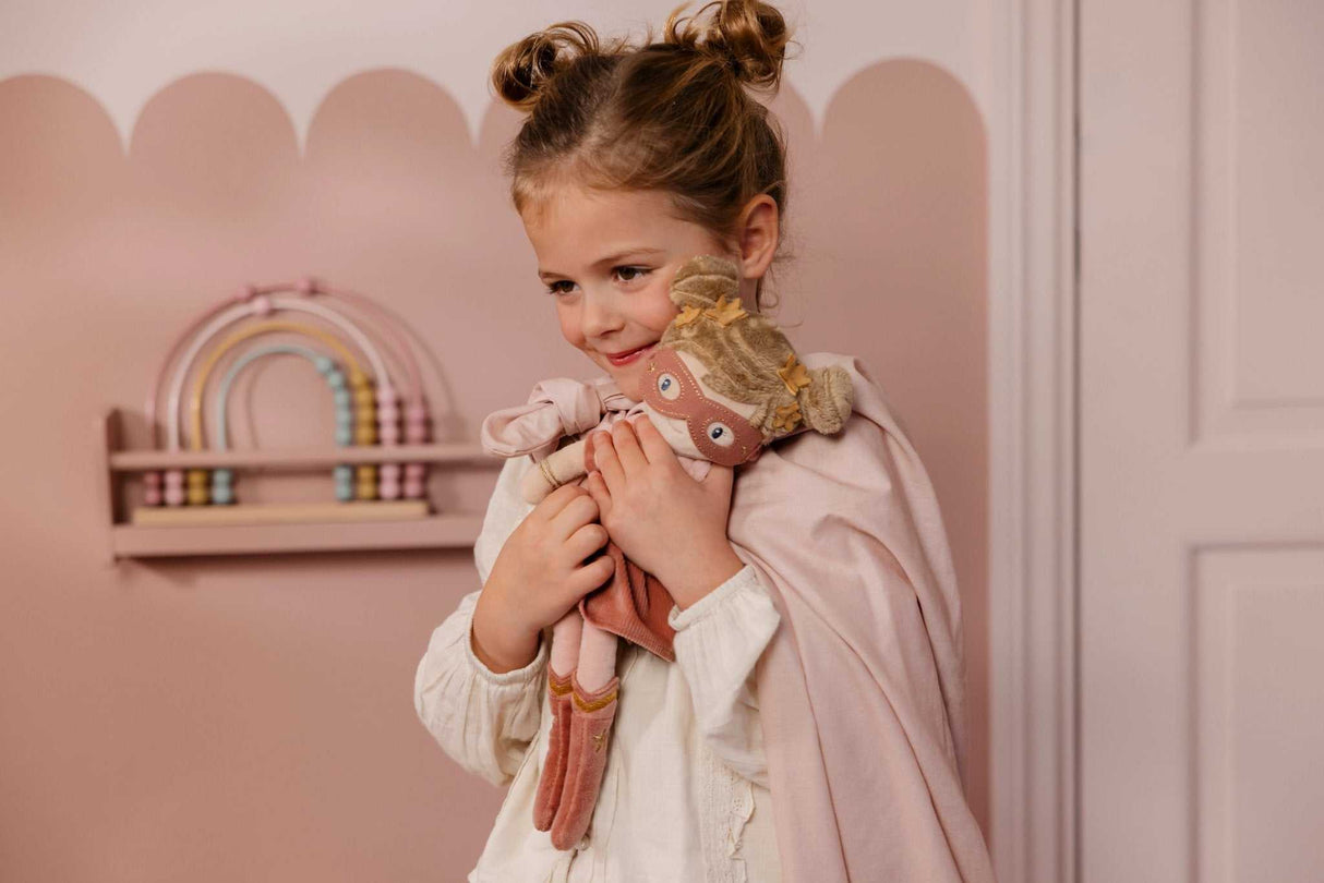 Kuschelpuppe Superheldin Rosa