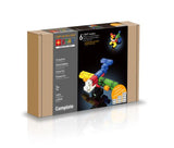 STAX Junior Bricks leuchtende transparente Bausteine mit Power Base und vielseitigen Farbformaten