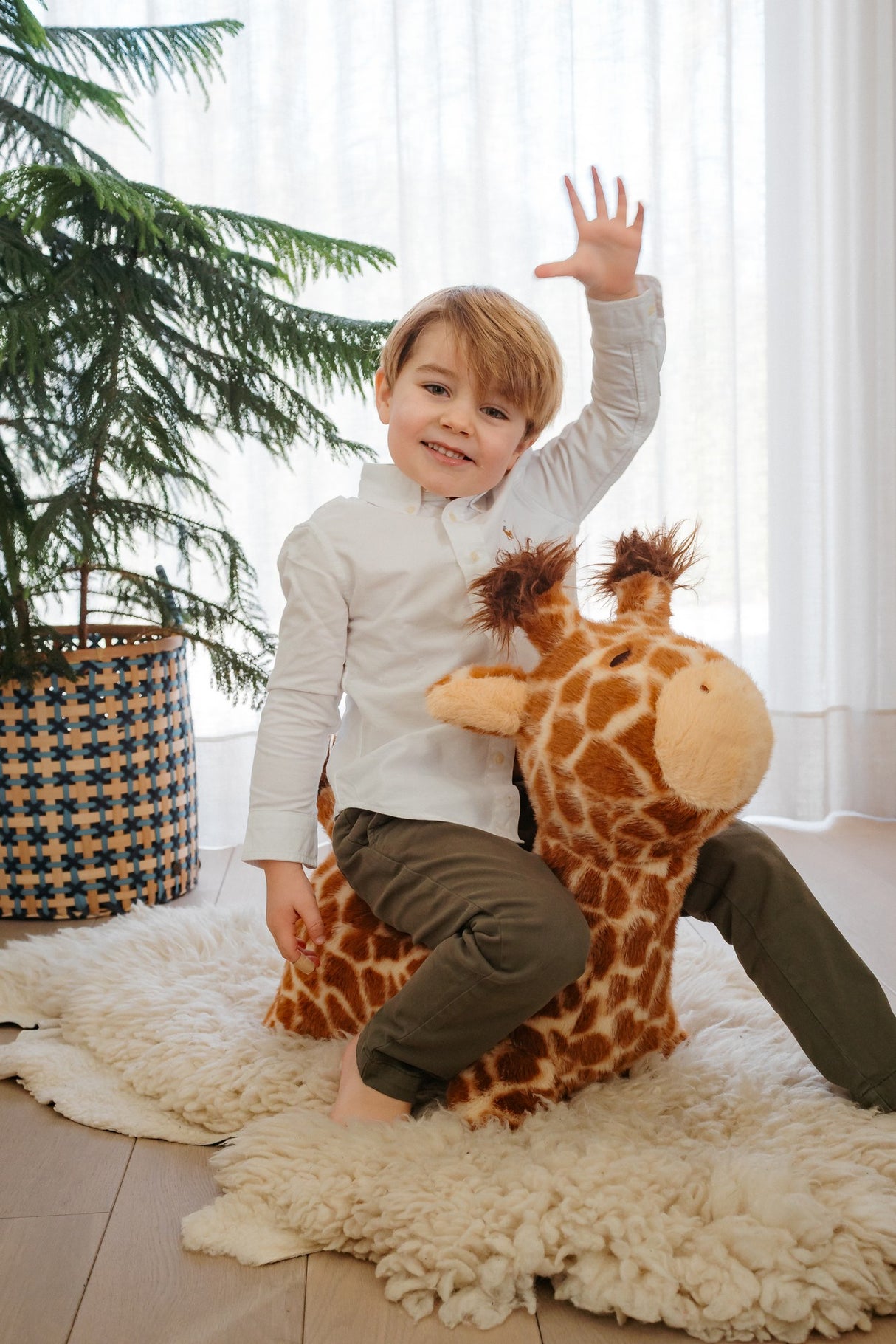Hüpf-Tier Giraffe